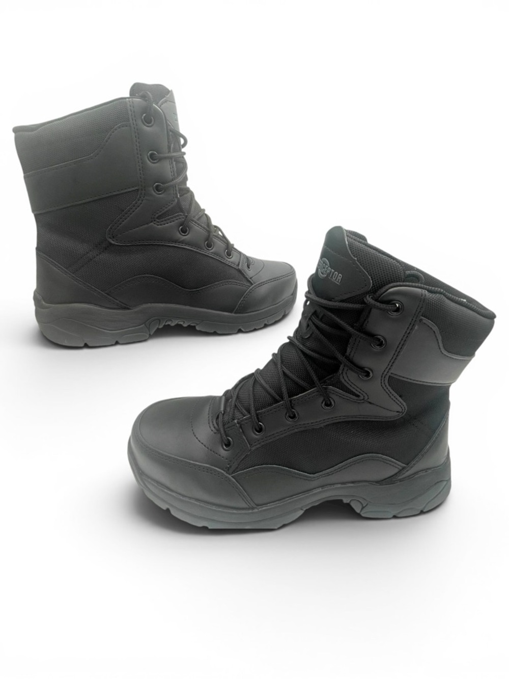 Interceptor Tactical Boots Black Men Size 8 Work Combat Boots - Picture 4 of 12